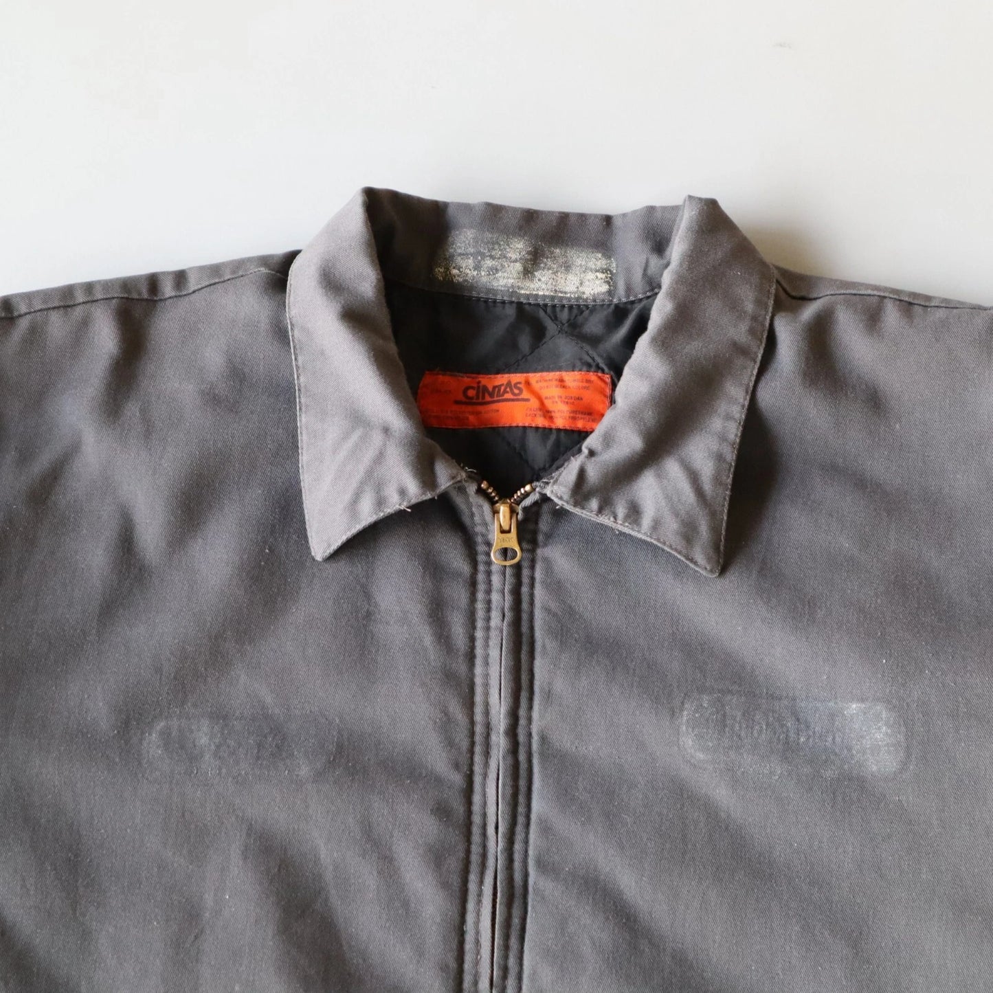 Vintage Utility Mechanics Bomber Jacket Workwear Large Gas Station Skater