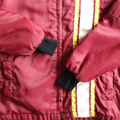 VINTAGE 70s 80s Great Lakes Lined RACING Stripe JACKET Car Stripe Rare S Small